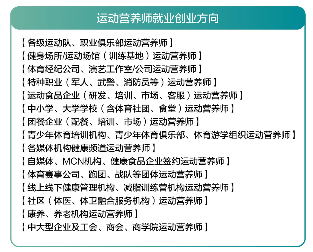 2026年1-4月【新国职】运动营养师三级(高级)职业培训开班计划!(图8) 2026年1-4月【新国职】运动营养师三级(高级)职业培训开班计划!(图8)